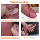10 Inch Ejaculating - Squirting - Movable Foreskin Dildo (Harness Optional)
