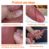 New Generation Ejaculating - Squirting Dildo + Sliding Dildo (Harness Optional)