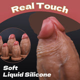 New 6 Size Real Skin Mushrooms Head Dildos - Liquid Silicone Lifelike Dildo