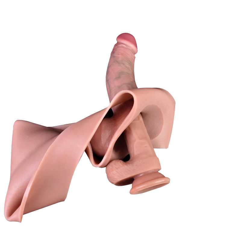 WATCH VIDEO, Hollow Strap on Dildo Unisex Silicone Strapon Hollow Dildo Pants Wearable Penis Sleeve Panties For Men Dick Enlargement