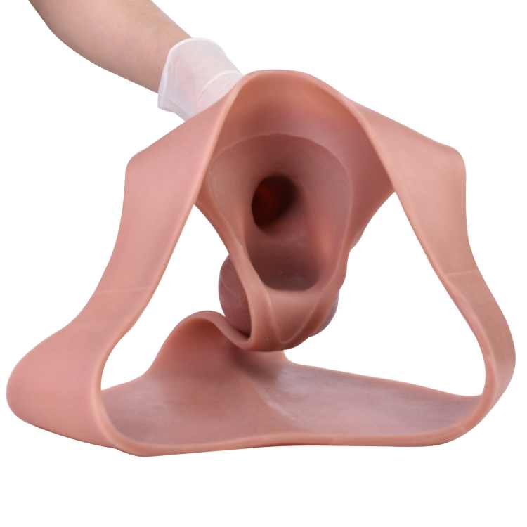 WATCH VIDEO, Hollow Strap on Dildo Unisex Silicone Strapon Hollow Dildo Pants Wearable Penis Sleeve Panties For Men Dick Enlargement