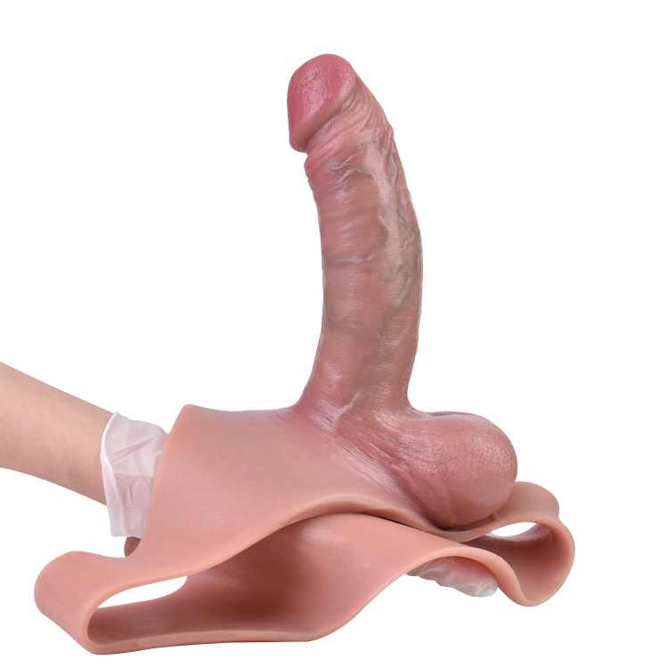 WATCH VIDEO, Hollow Strap on Dildo Unisex Silicone Strapon Hollow Dildo Pants Wearable Penis Sleeve Panties For Men Dick Enlargement