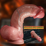 10 Inch Ejaculating - Squirting - Movable Foreskin Dildo (Harness Optional)