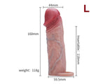 3 Size Realistic Penis Sleeve Penis Extender