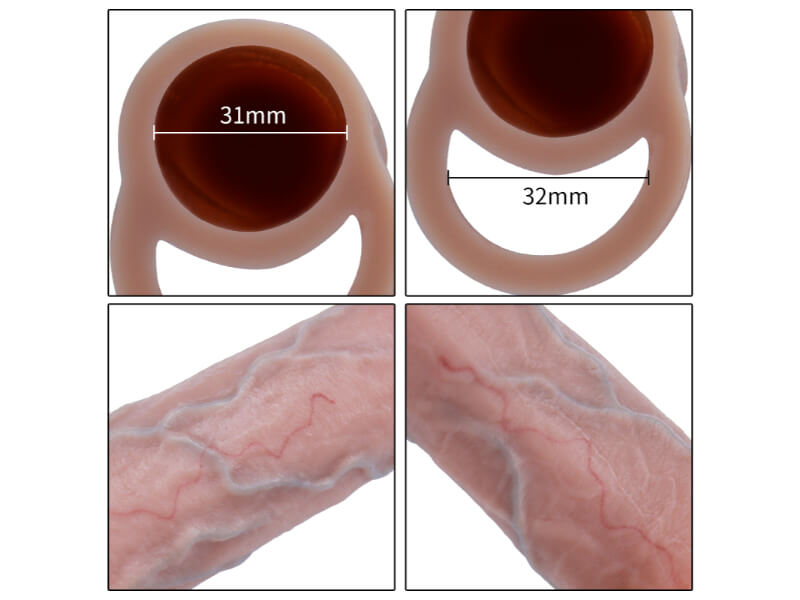 3 Size Realistic Penis Sleeve Penis Extender