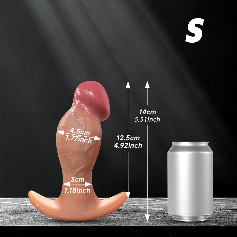 4 Size Wearable Silicone Dildos - Anal Plug - Soft Liquid Silicone Dildo