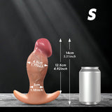 4 Size Wearable Silicone Dildos - Anal Plug - Soft Liquid Silicone Dildo