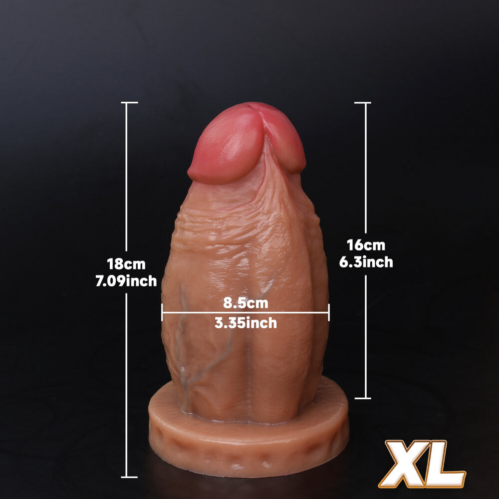 New 6 Size Real Skin Mushrooms Head Dildos - Liquid Silicone Lifelike Dildo