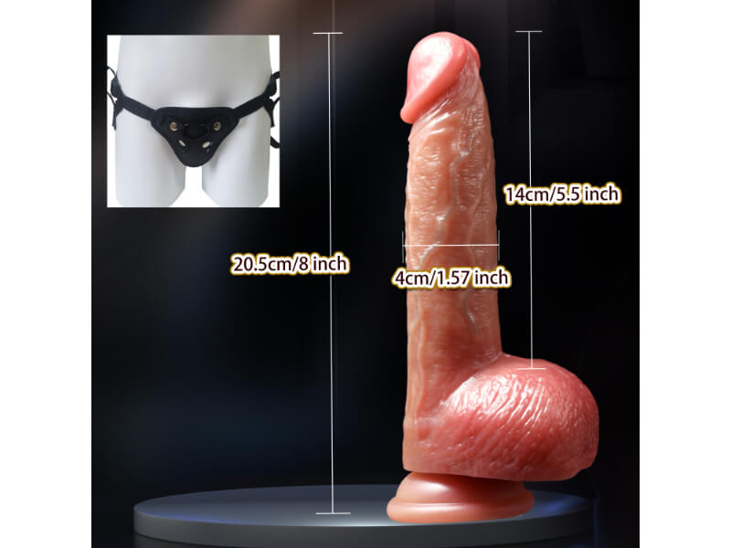 New Generation Ejaculating - Squirting Dildo + Sliding Dildo (Harness Optional)