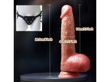 New Generation Ejaculating - Squirting Dildo + Sliding Dildo (Harness Optional)