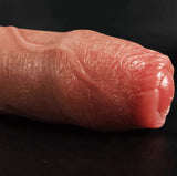 8 Inch Foreskin Skin UNCIRCUMCISED Super Realistic Dildo (Harness Optional)