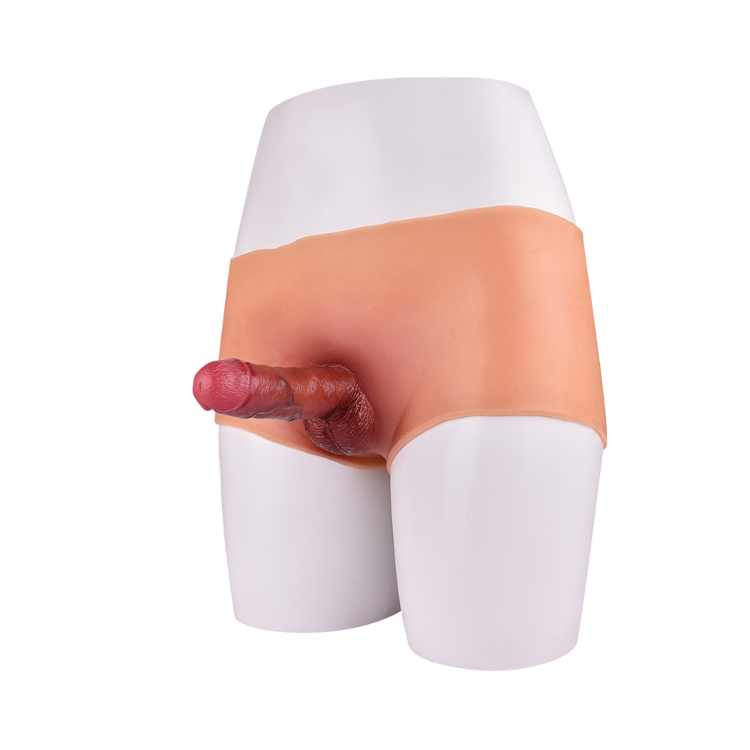 WATCH VIDEO Realistic Solid Trap On Dildo / Penis form silicone lesbian wearable cock pants (USA PRICE)