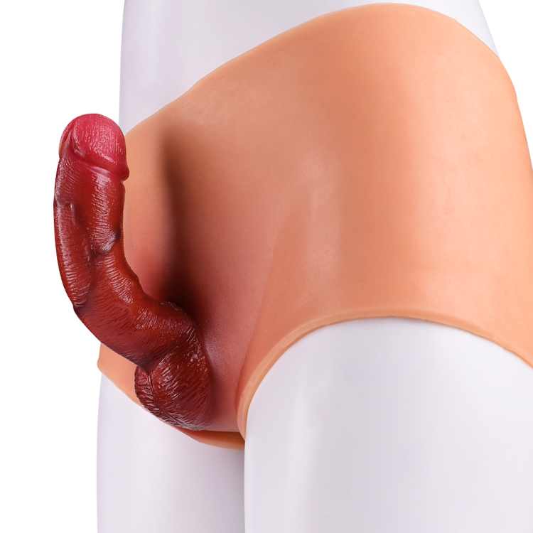 WATCH VIDEO Realistic Solid Trap On Dildo / Penis form silicone lesbian wearable cock pants (USA PRICE)