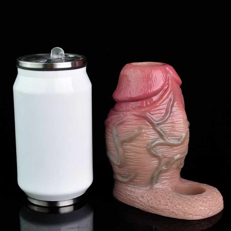 WATCH VIDEO  Thick Size Penis Sleeve- S8109 (Skin) (USA PRICE)