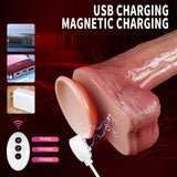 4 in 1 Thrusting Dildo Vibrating Realistic Penis Dildo Dildo with Remote Control Harness Optional (USA PRICE)