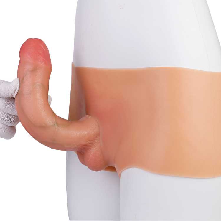 WATCH VIDEO - Solid Strap On Penis For Men Bondage Pants With Dildo