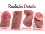 Soft Liquid Silicone Dildo, Realistic Dildos Feels Like Skin, 7.3 Inch Dildo