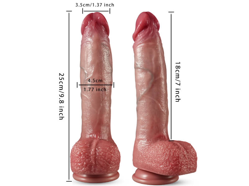 Vibrating Realistic Penis Dildo with Remote Control Harness Optional
