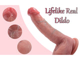 Soft Liquid Silicone Dildo, Realistic Dildos Feels Like Skin, 7.3 Inch Dildo