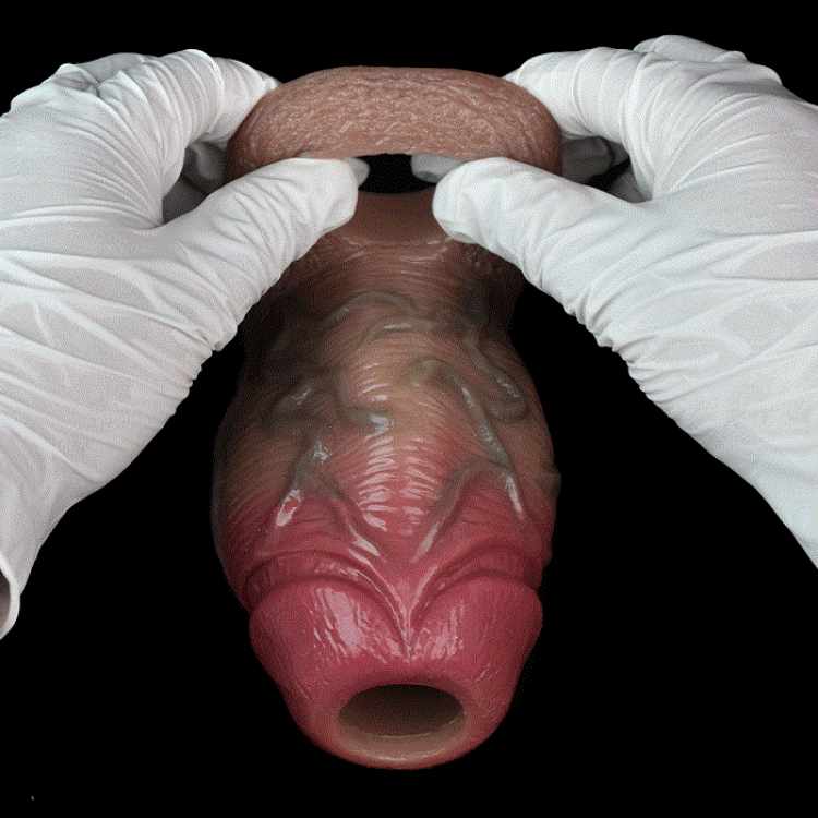 WATCH VIDEO  Thick Size Penis Sleeve- S8109 (Skin) (USA PRICE)