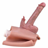 WATCH VIDEO, Hollow Tongue Design Realistic Unisex Pants Flexible G-Spot Hollow Dildos Dick With Underpants Silicone Sex Toys