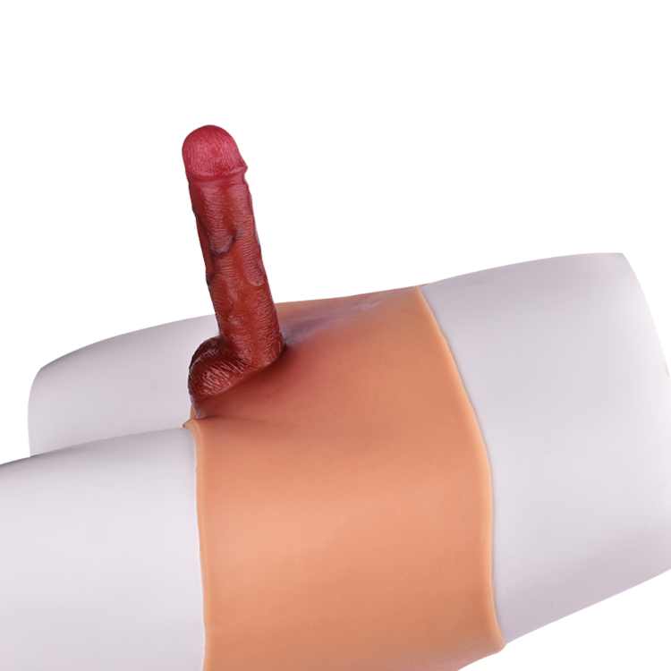WATCH VIDEO Realistic Solid Trap On Dildo / Penis form silicone lesbian wearable cock pants (USA PRICE)