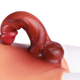 WATCH VIDEO  6.8 inches Soft Realistic Strap on Dildo Solid Silicone Penis Wear Pants Lesbian (USA PRICE)
