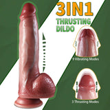 Vibrating Realistic Penis Dildo with Remote Control Harness Optional (USA PRICE)