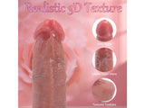 Soft Liquid Silicone Dildo, Realistic Dildos Feels Like Skin, 7.3 Inch Dildo