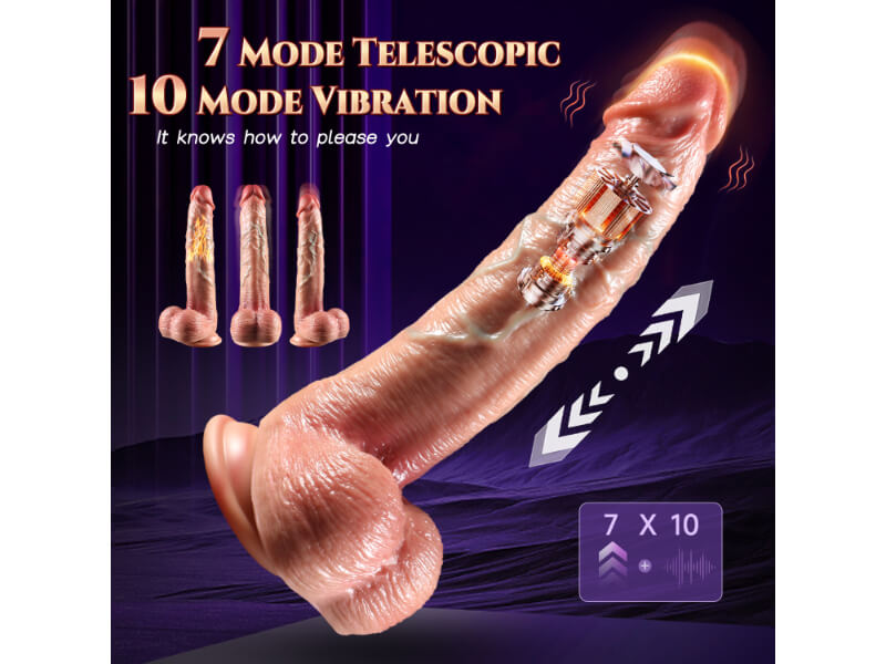 Veins Skin Vibrating Realistic Penis Dildo with Remote Control Harness Optional (USA PRICE)