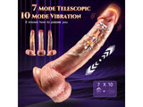 Veins Skin Vibrating Realistic Penis Dildo with Remote Control Harness Optional (USA PRICE)
