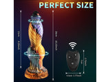 WATCH VIDEO, 10 inch Animal Dildo Thrusting Animal Dildo Vibrating Realistic Huge Dildo (3-5 Days Mainland USA Delivery)