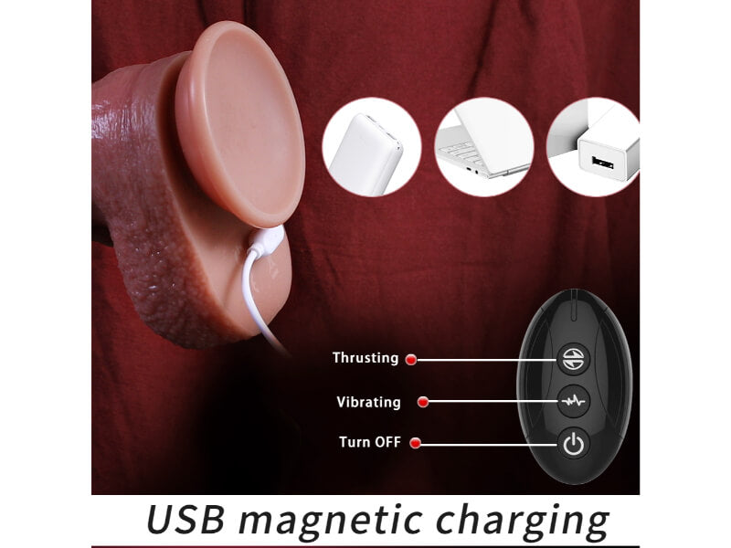 Vibrating Realistic Penis Dildo with Remote Control Harness Optional (USA PRICE )
