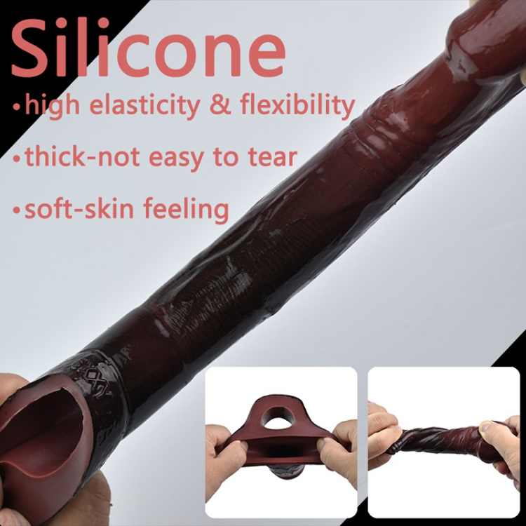 WATCH VIDEO / Black Penis Sleeves - S8106(Black)