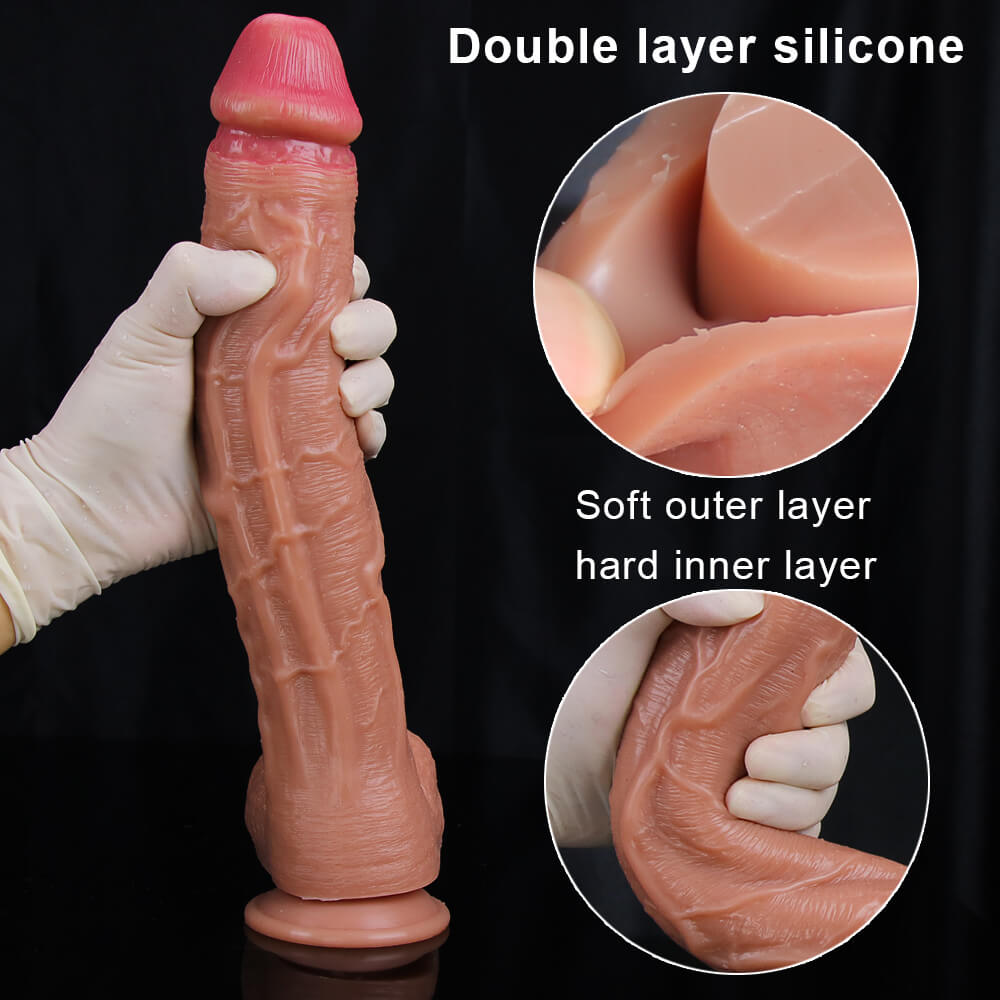 WATCH VIDEO, 3 Color 10 Inch Realistic Dildo Harness Optional