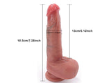 Soft Liquid Silicone Dildo, Realistic Dildos Feels Like Skin, 7.3 Inch Dildo
