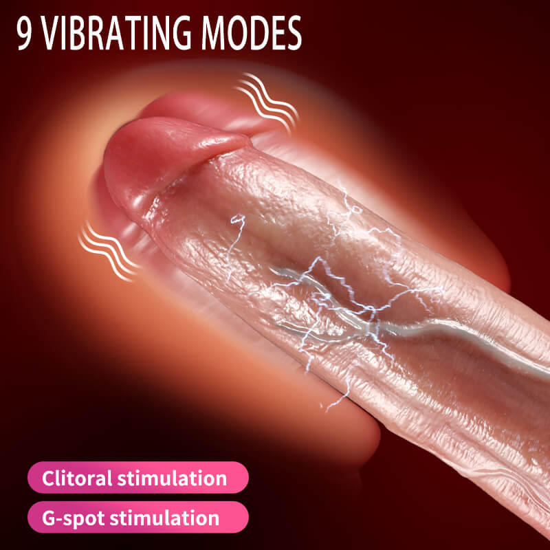 4 in 1 Thrusting Dildo Vibrating Realistic Penis Dildo Dildo with Remote Control Harness Optional (USA PRICE)