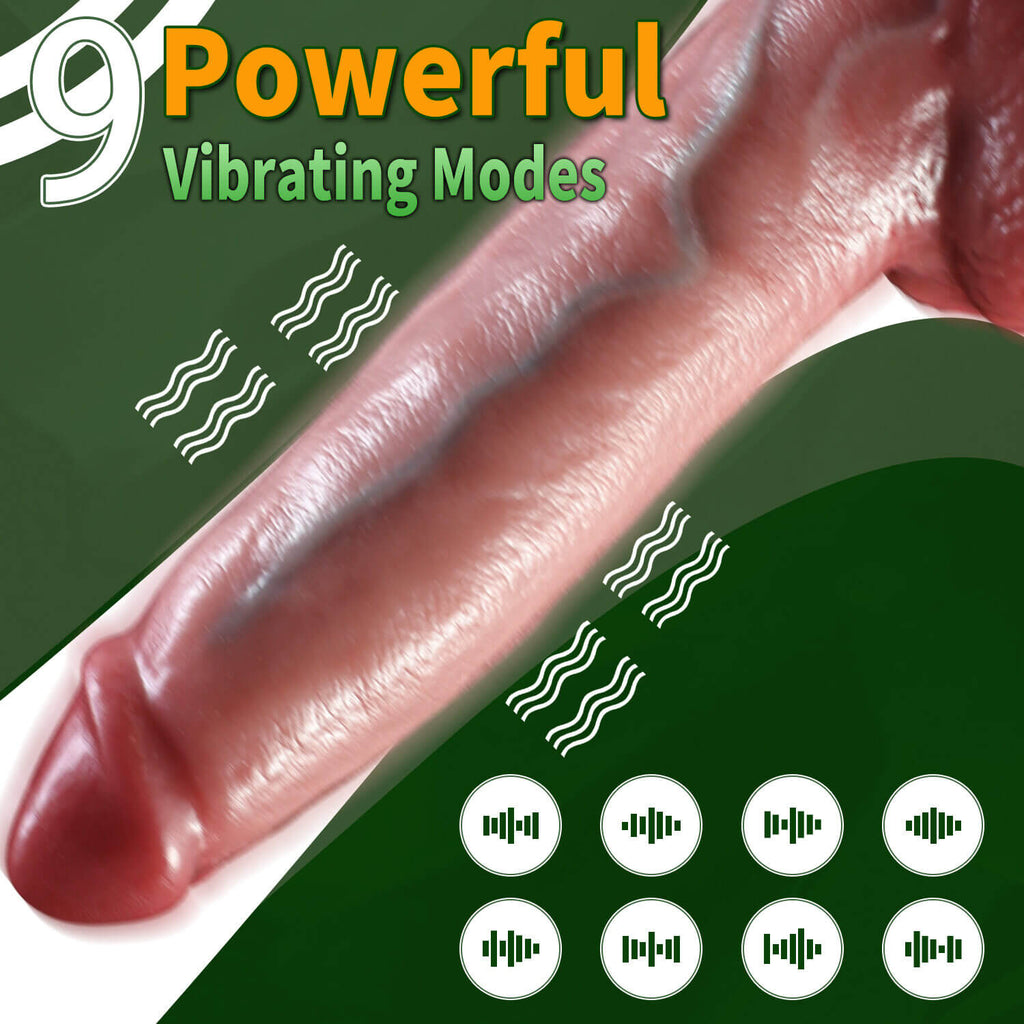 Vibrating Realistic Penis Dildo with Remote Control Harness Optional (USA PRICE)
