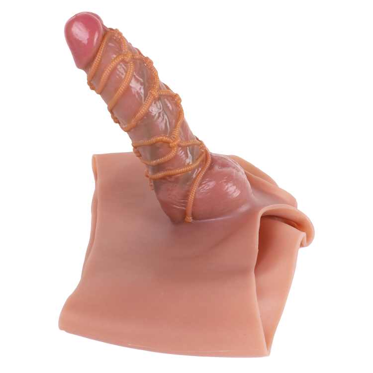 WATCH VIDEO - Hollow Strap on Dildo Silicone Penis Sleeve Pants Wearable Dildo for Men Extender Enlargement Adult Sex Toys (USA PRICE)