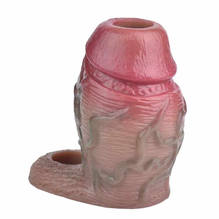 WATCH VIDEO  Thick Size Penis Sleeve- S8109 (Skin) (USA PRICE)