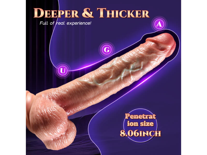 Veins Skin Vibrating Realistic Penis Dildo with Remote Control Harness Optional (USA PRICE)