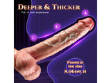 Veins Skin Vibrating Realistic Penis Dildo with Remote Control Harness Optional (USA PRICE)