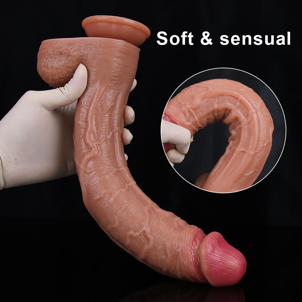 WATCH VIDEO, 3 Color 10 Inch Realistic Dildo Harness Optional