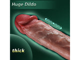 3 in 1 Vibrating Realistic Penis Dildo with Remote Control Harness Optional