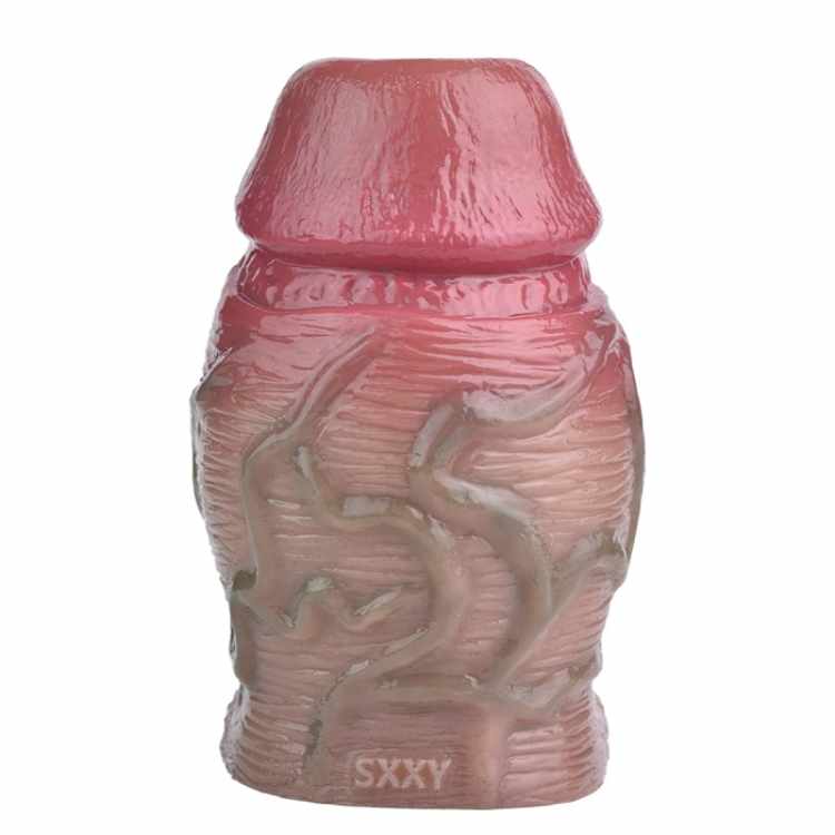 WATCH VIDEO  Thick Size Penis Sleeve- S8109 (Skin) (USA PRICE)