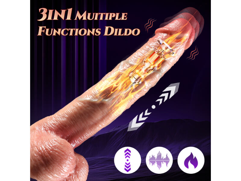 Veins Skin Vibrating Realistic Penis Dildo with Remote Control Harness Optional (USA PRICE)