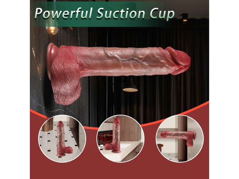 3 in 1 Vibrating Realistic Penis Dildo with Remote Control Harness Optional