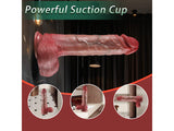 3 in 1 Vibrating Realistic Penis Dildo with Remote Control Harness Optional