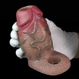 WATCH VIDEO  Thick Size Penis Sleeve- S8109 (Skin) (USA PRICE)