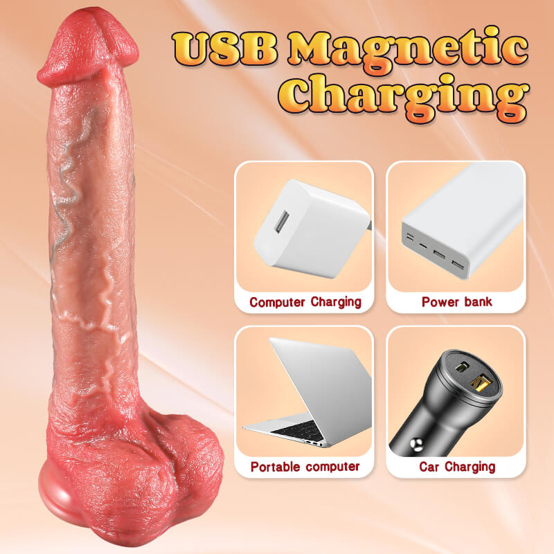 3 in 1 Thrusting Dildo Vibrating Realistic Penis Dildo Dildo with Remote Control Harness Optional